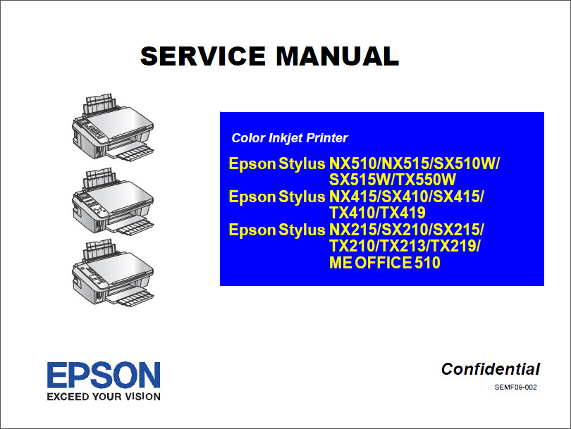 Epson NX510_SX410_TX210 Service Manual-1